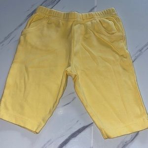 Garanimals yellow pants with pockets Sz 0-3mo unisex